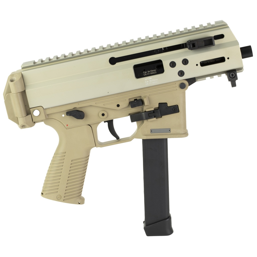 B&T APC9K PRO 9MM 4.3" Tan Anodized 33 Round