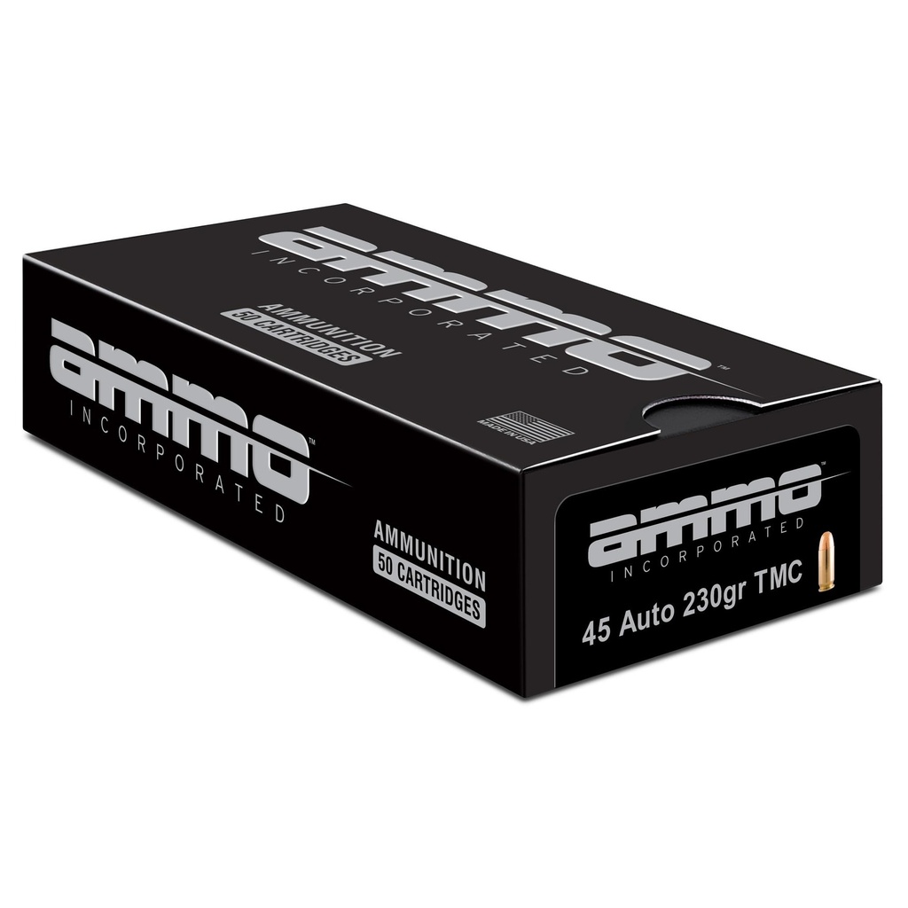 Ammo Inc Signature 45 ACP 230 Grains Total Metal Coating 50 Round Box 