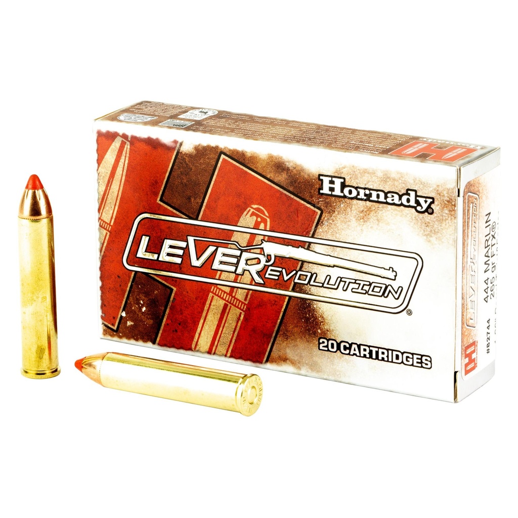 Hornady LeverEvolution 444 Marlin 265 Grain FlexTip 20 Round Box 