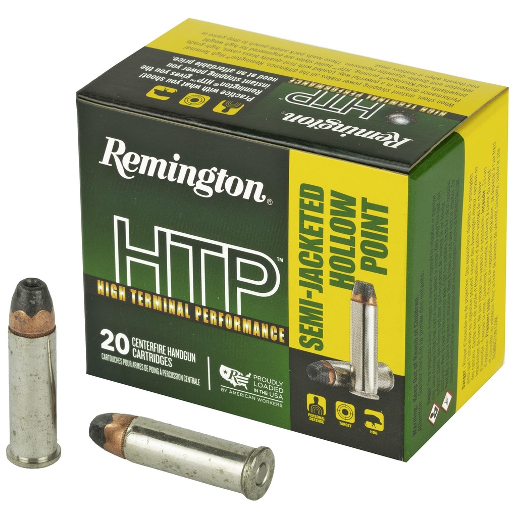 Remington High Terminal Performance 38 Special +P 125 Grain Semi Jacketed Hollow Point 20 Round Box 