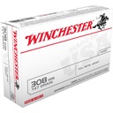 Winchester Ammunition USA WHITE BOX 308 Winchester 147 Grain Full Metal Jacket 20 Round Box 
