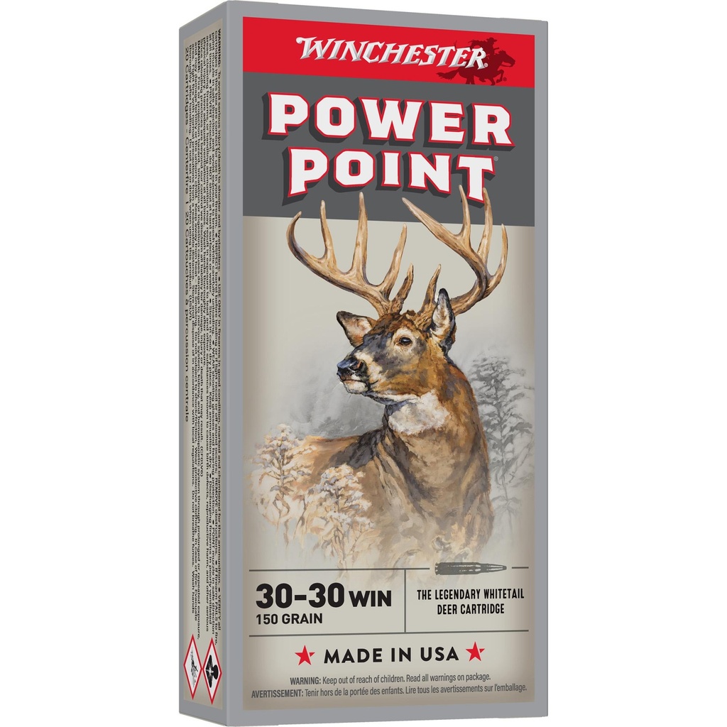Winchester Ammunition Super-X 30-30 150 Grain Power Point 20 Round Box 
