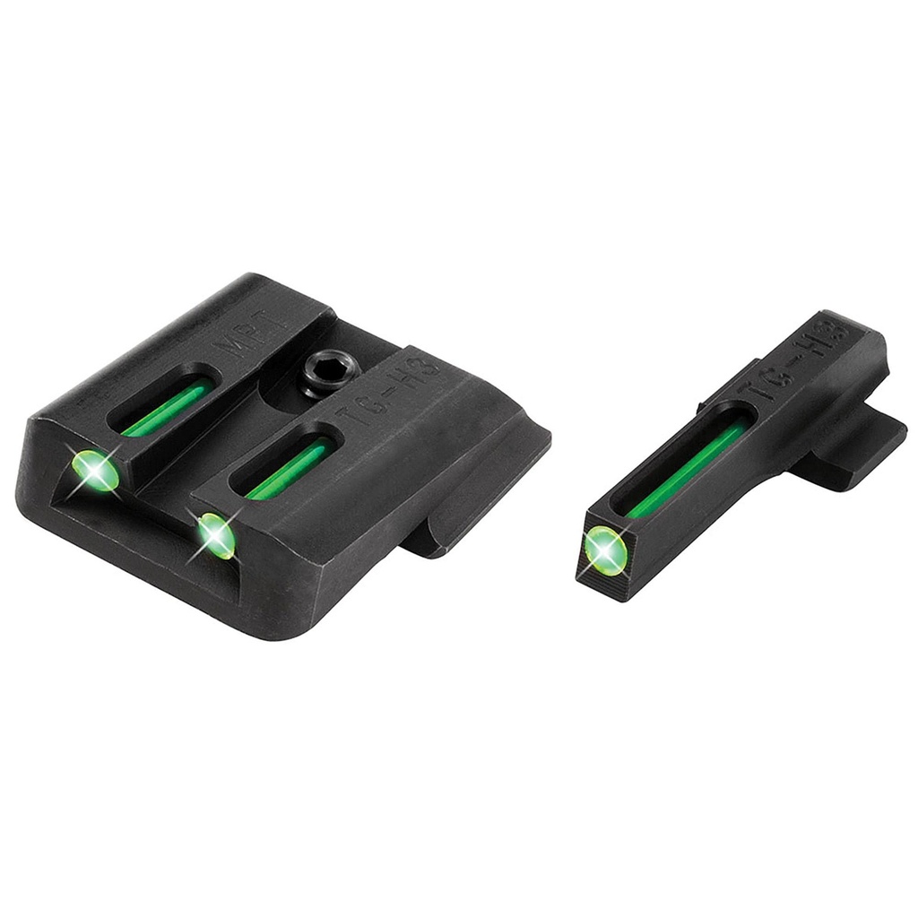 TRUGLO Brite-Site Tritium/Fiber Optic Sight Fits S&W M&P Green 