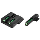 TRUGLO Brite-Site Tritium/Fiber Optic Sight Fits S&W M&P Green 