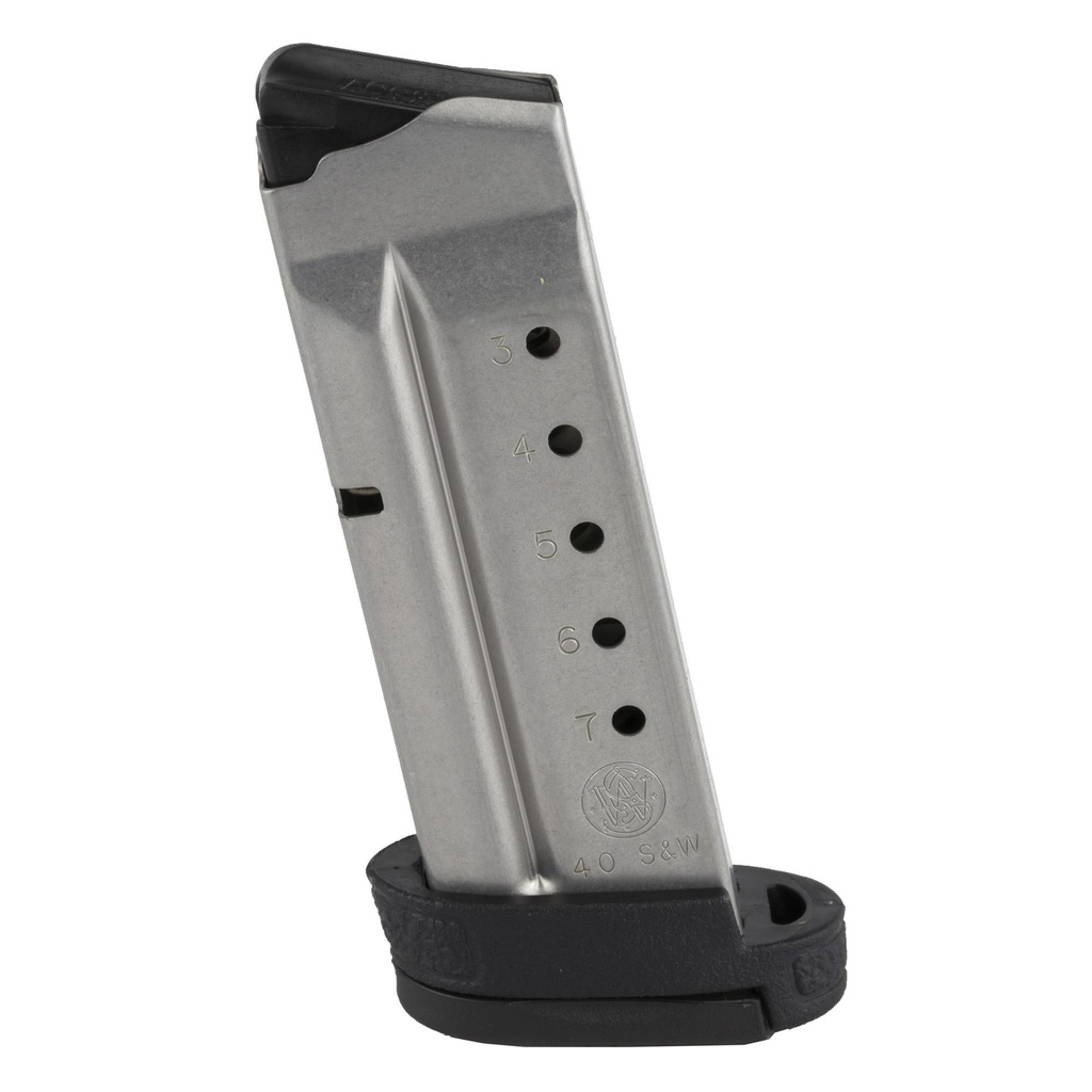 Smith & Wesson Shield Magazine .40 S&W 7 Round Stainless Finger Rest