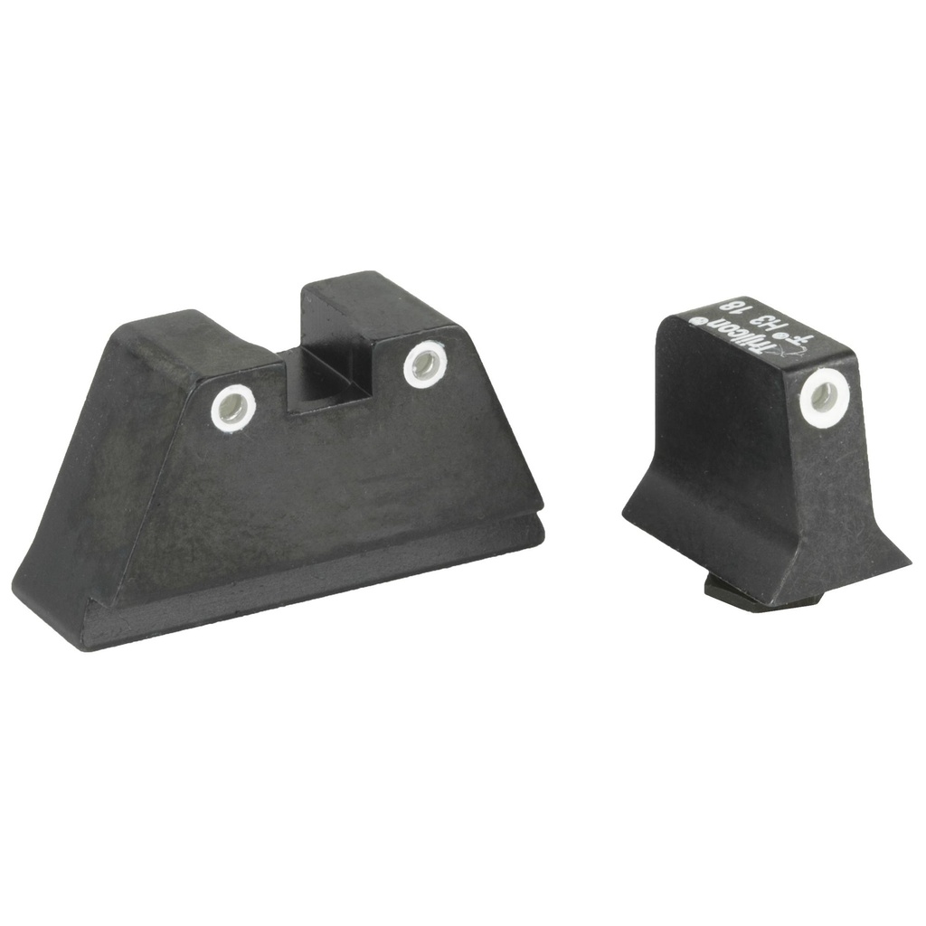 Trijicon Suppressor Height Night Sights Fits Glock 17 19 22 23 26 27 31 32 33 34 35 37 38 39 Black Tritium Front/Rear Green 3 Dot 