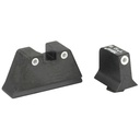 Trijicon Suppressor Height Night Sights Fits Glock 17 19 22 23 26 27 31 32 33 34 35 37 38 39 Black Tritium Front/Rear Green 3 Dot 