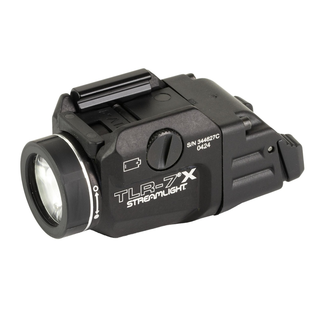 Streamlight TLR-7X 500 Lumens 1.5 Hour Runtime Comes with High and Low Switch and (1) CR123A Lithium Battery Black 