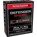 Winchester Ammunition Defender Supreme Elite 410 Gauge 3 Buckshot 3 Defense Discs 12 BB Pellets 10 Round Box 