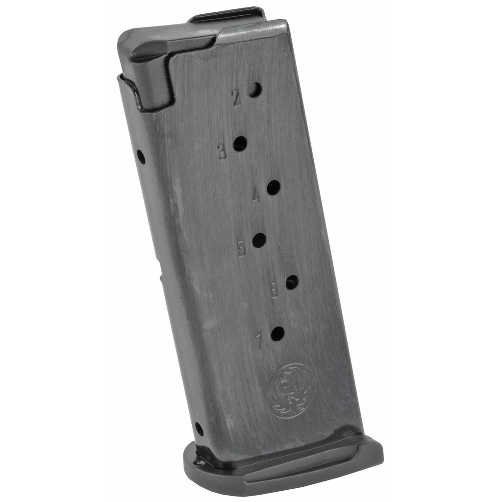 Ruger Magazine 9MM 7Rds Fits Ruger LC9 and EC9s with Finger Rest Steel Blued Finish 
