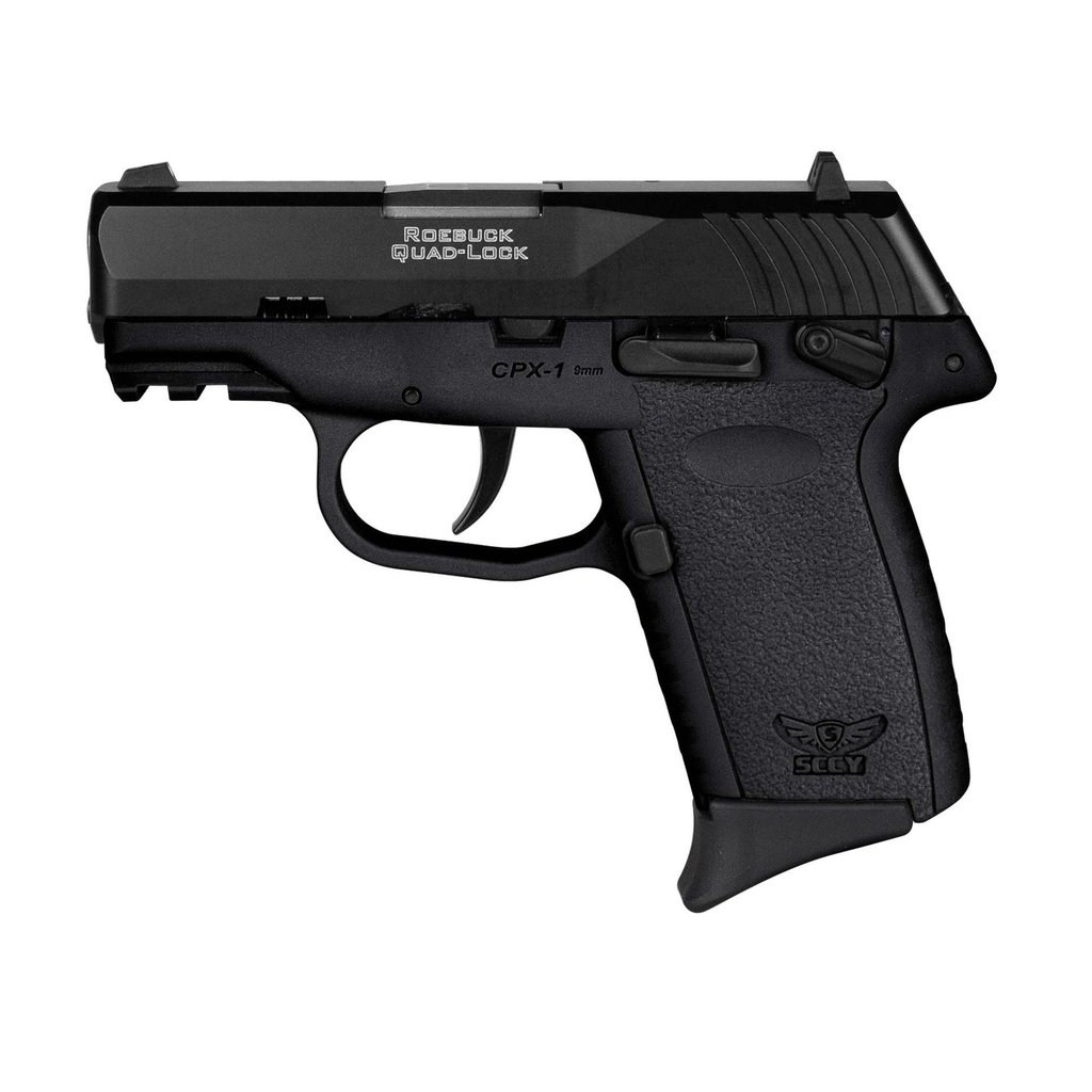 SCCY CPX-1 Gen 3 DA 9mm 3.1" Barrel 10Rds 2Mags Black