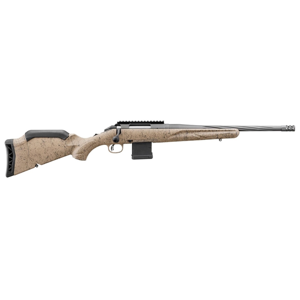 Ruger American Rifle Ranch Generation II Bolt Action 556NATO 16.1" Spiral Fluted Barrel 10Rds FDE