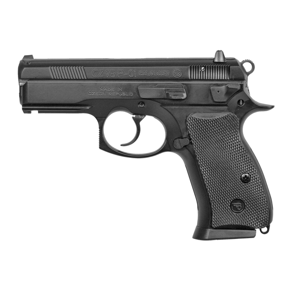 CZ 75 P-01 DA/SA 9mm 3.7" Cold Hammer Forged Barrel 10Rds 2Mags Black