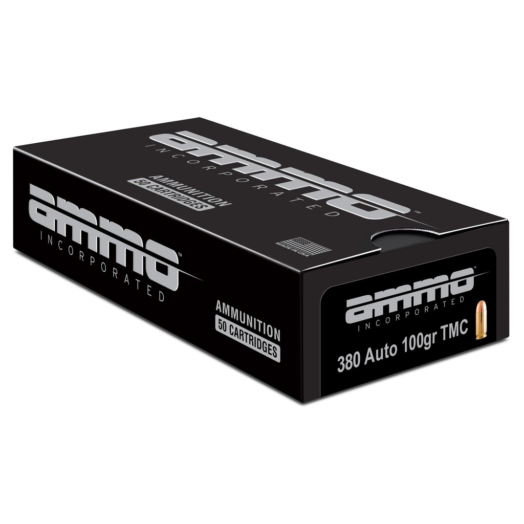 Ammo Inc Signature 380 ACP 100 Grain Total Metal Coating 50 Round Box 