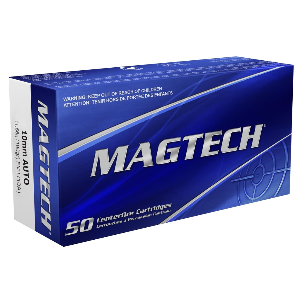 Magtech Sport Shooting 10MM 180 Grain Full Metal Jacket 50 Round Box 