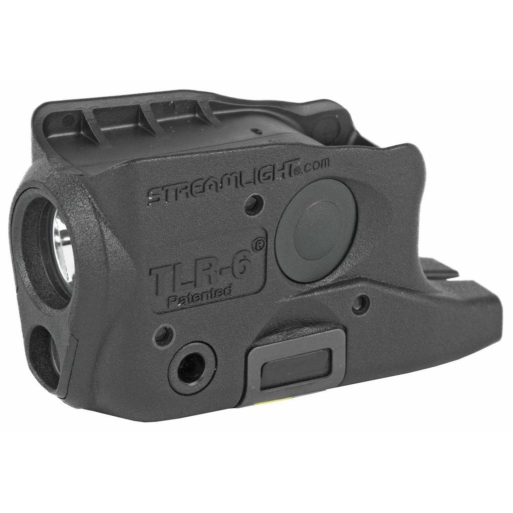 Streamlight TLR-6 Tac Light w/laser Fits Glock 26/27 White LED and Red Laser 100 Lumens Includes 2 CR 1/3N Lithium Batteries Black