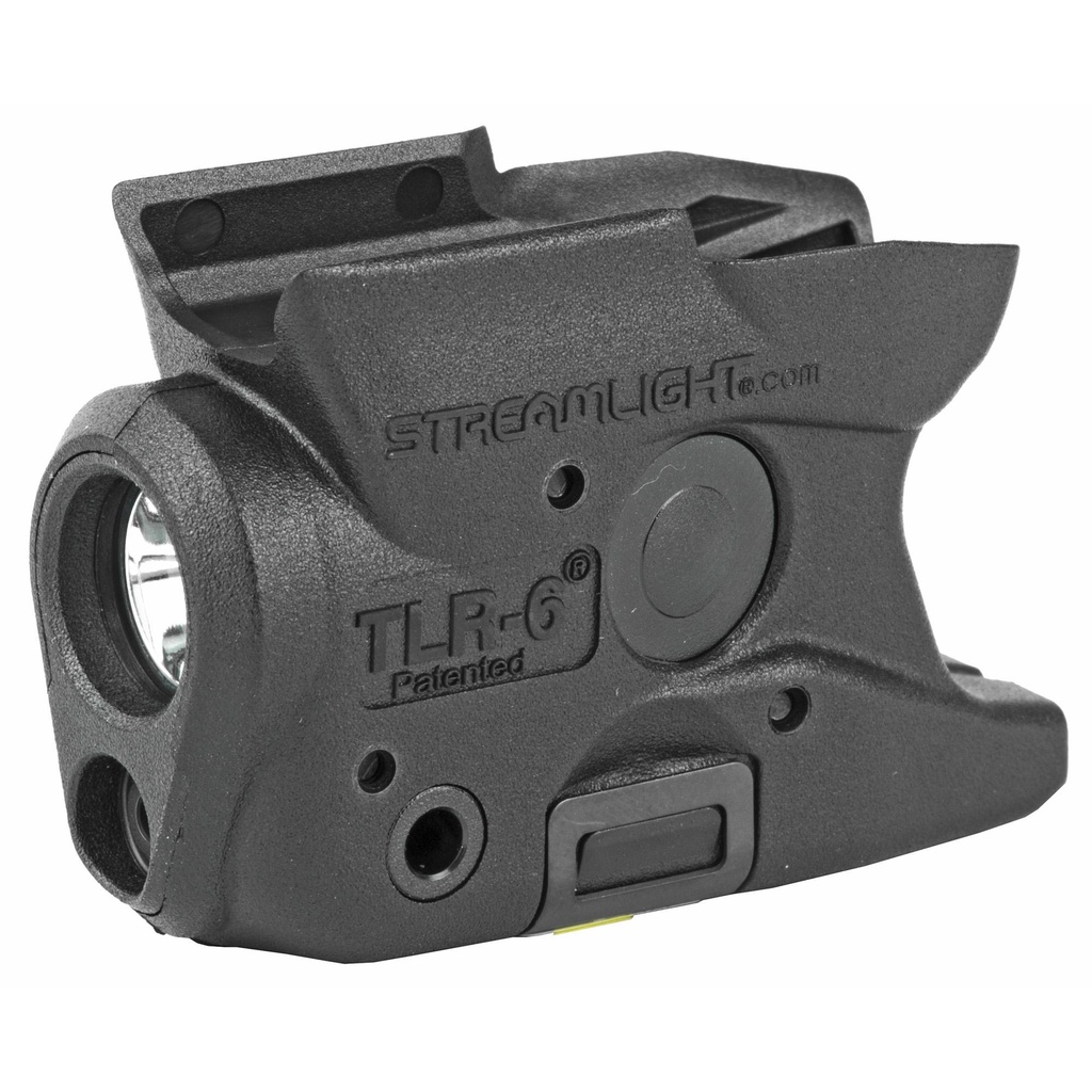 Streamlight TLR-6 Tac Light w/laser For S&W M&P Shield White LED and Red Laser 100 Lumens Includes 2 CR 1/3N Lithium Batteries Black