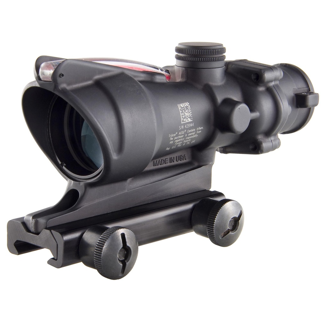Trijicon ACOG Rifle Scope 4X32 Red Chevron Reticle Includes Flattop Mount