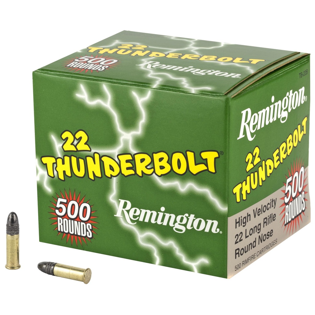 Remington Thunderbolt 22LR 40 Grain Round Nose Hi-Velocity 500 Rounds 