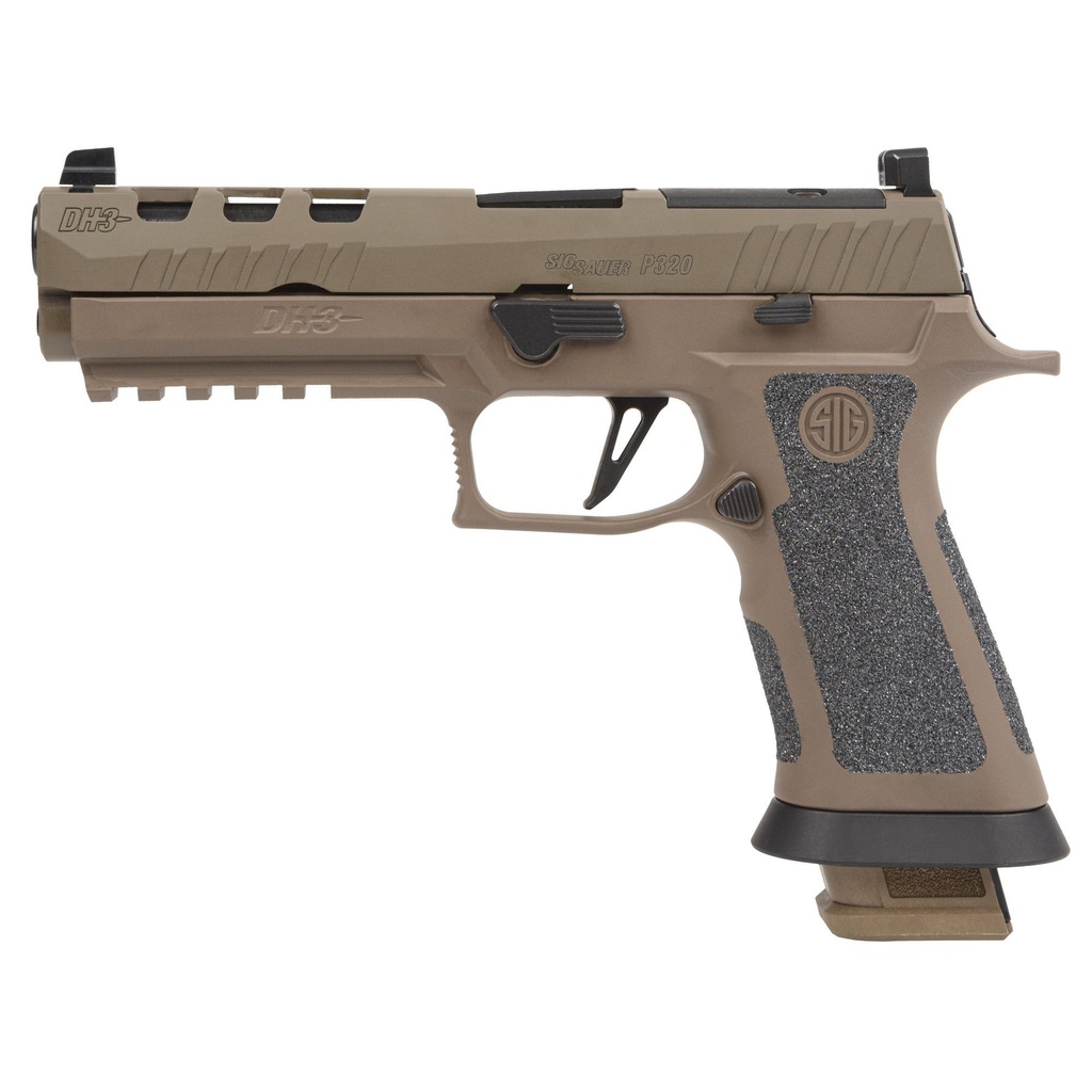 Sig Sauer, P320X5 DH3 9MM, 5" Barrel 21Rds 3Mags Coyote Tan