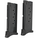Ruger Magazine 9MM 7Rds Fits Ruger LC9/LC9s and EC9s with Finger Rest 2 Pack Steel Blued Finish 