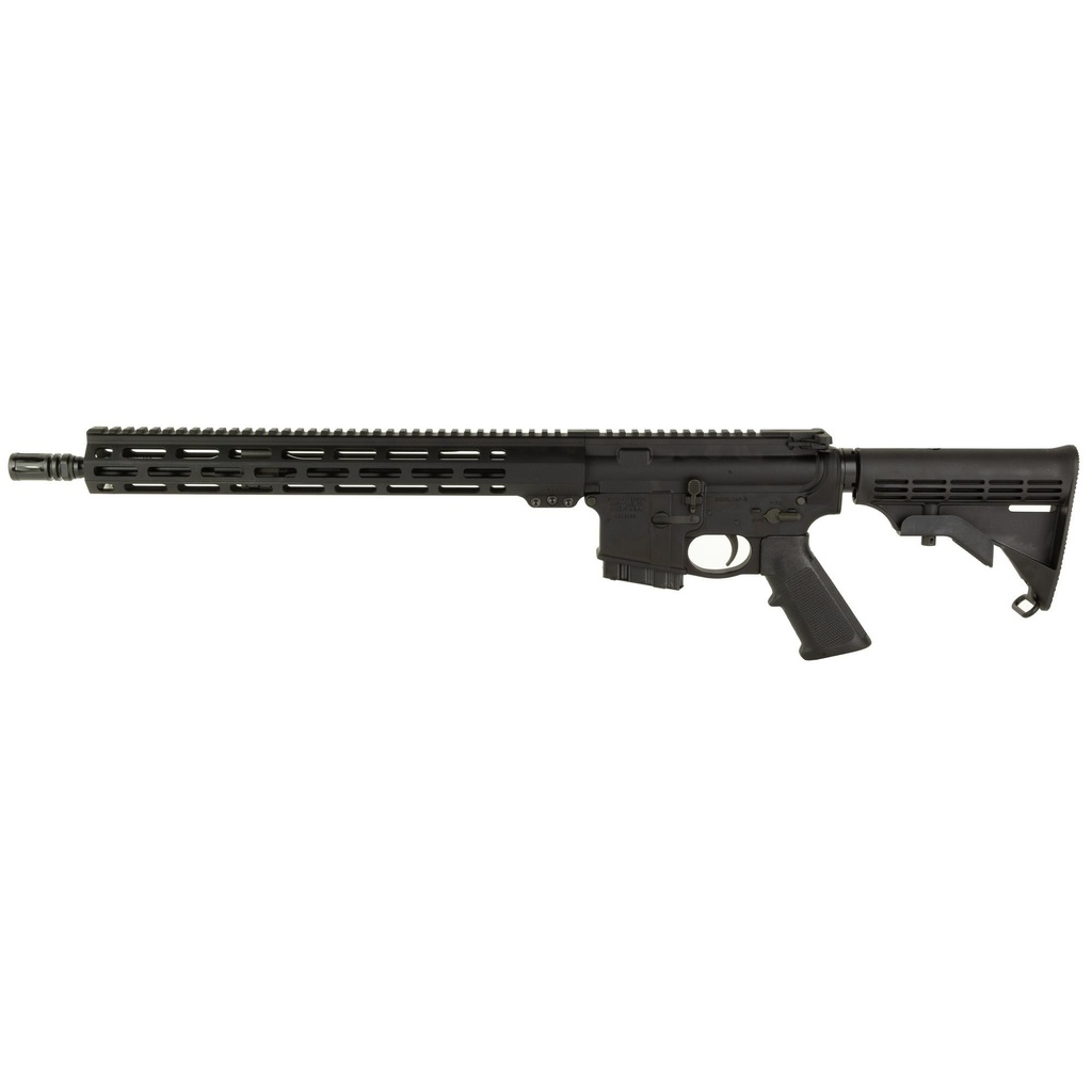 Smith & Wesson M&P 15 5.56 16" Black Features: A2 Flash Hider, Mid-Length Gas System, 15" Free Float M-LOK Handguard, 6-Position Collapsible Stock, 10 Round