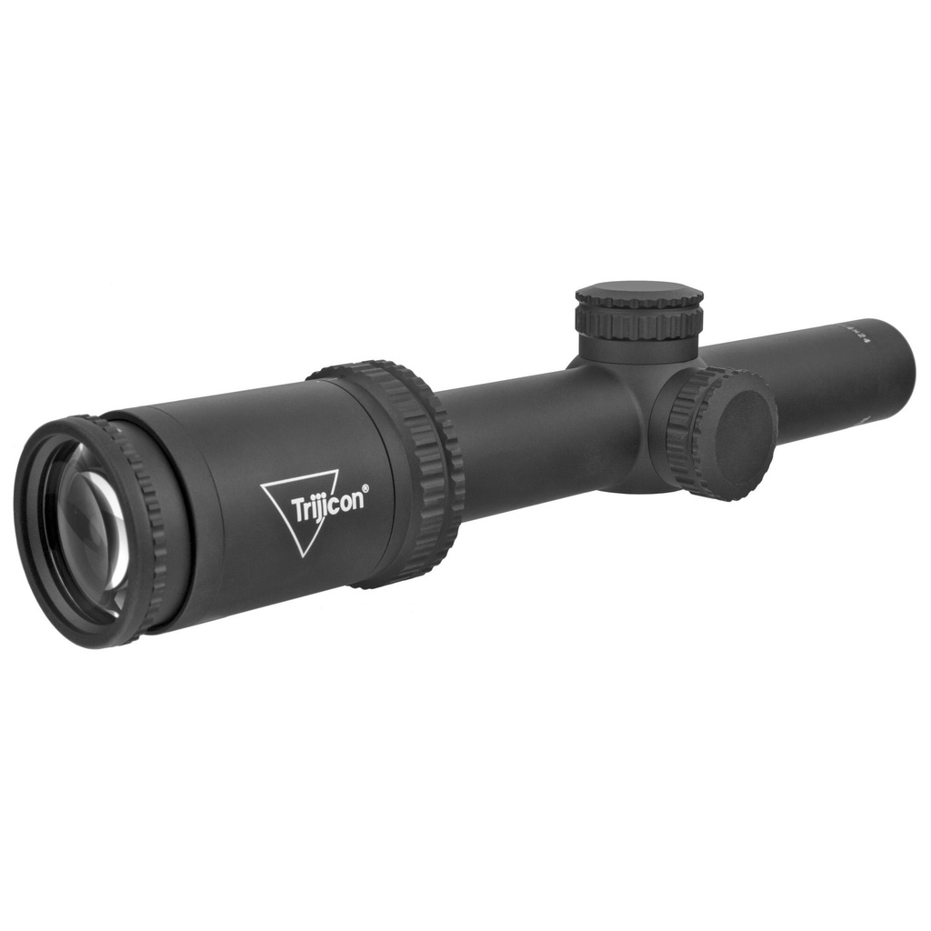 Trijicon Ascent 1-4x24mm Riflescope BDC Target Holds 30mm Tube Matte Black Capped Adjusters 
