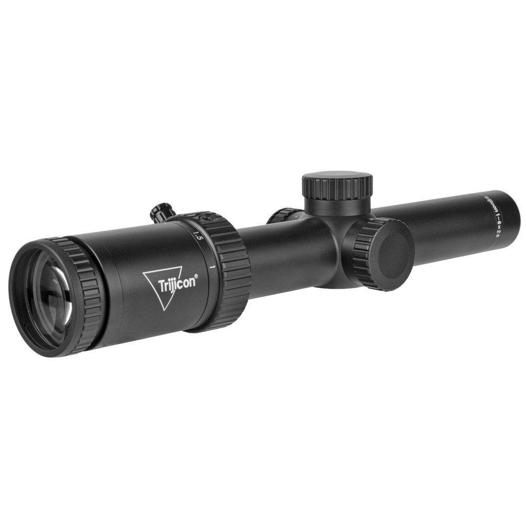 Trijicon Credo HX 1-6x24mm Second Focal Plane with Red LED Dot BDC Hunter Holds .308 30mm Tube Satin Black Low Capped Adjusters 