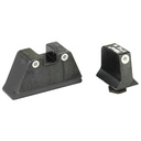 Trijicon Suppressor Sight Height Green Front Sight with Orange Rear Lamps Fits Glock 17 19 22 23 26 27 31 32 33 34 35 37 38 39 Black 