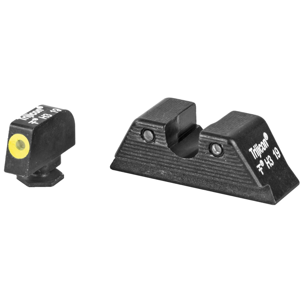 Trijicon HD XR Tritium Night Sight Fits Glock MOS Yellow Front Outline 