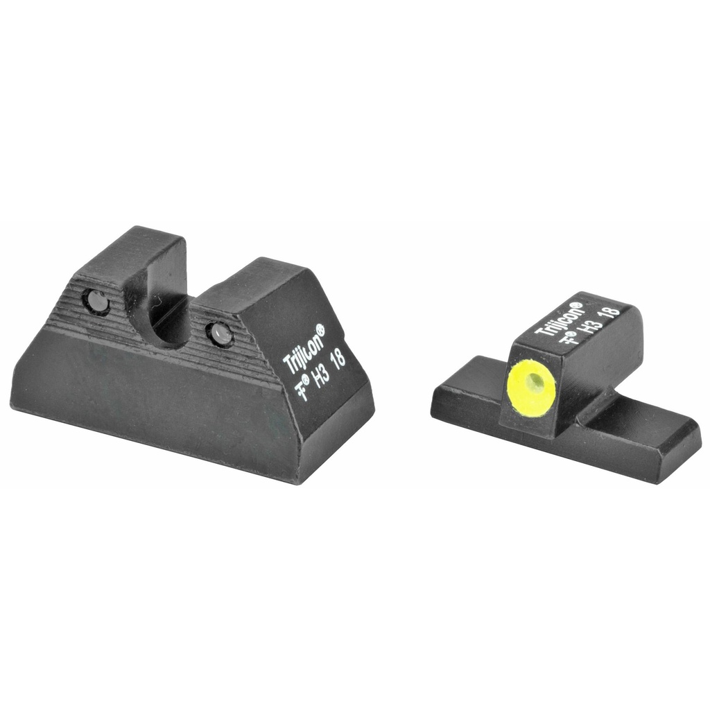Trijicon HD Night Sights Fits H&K USP Compact Yellow Front 3 Dot Green Tritium 