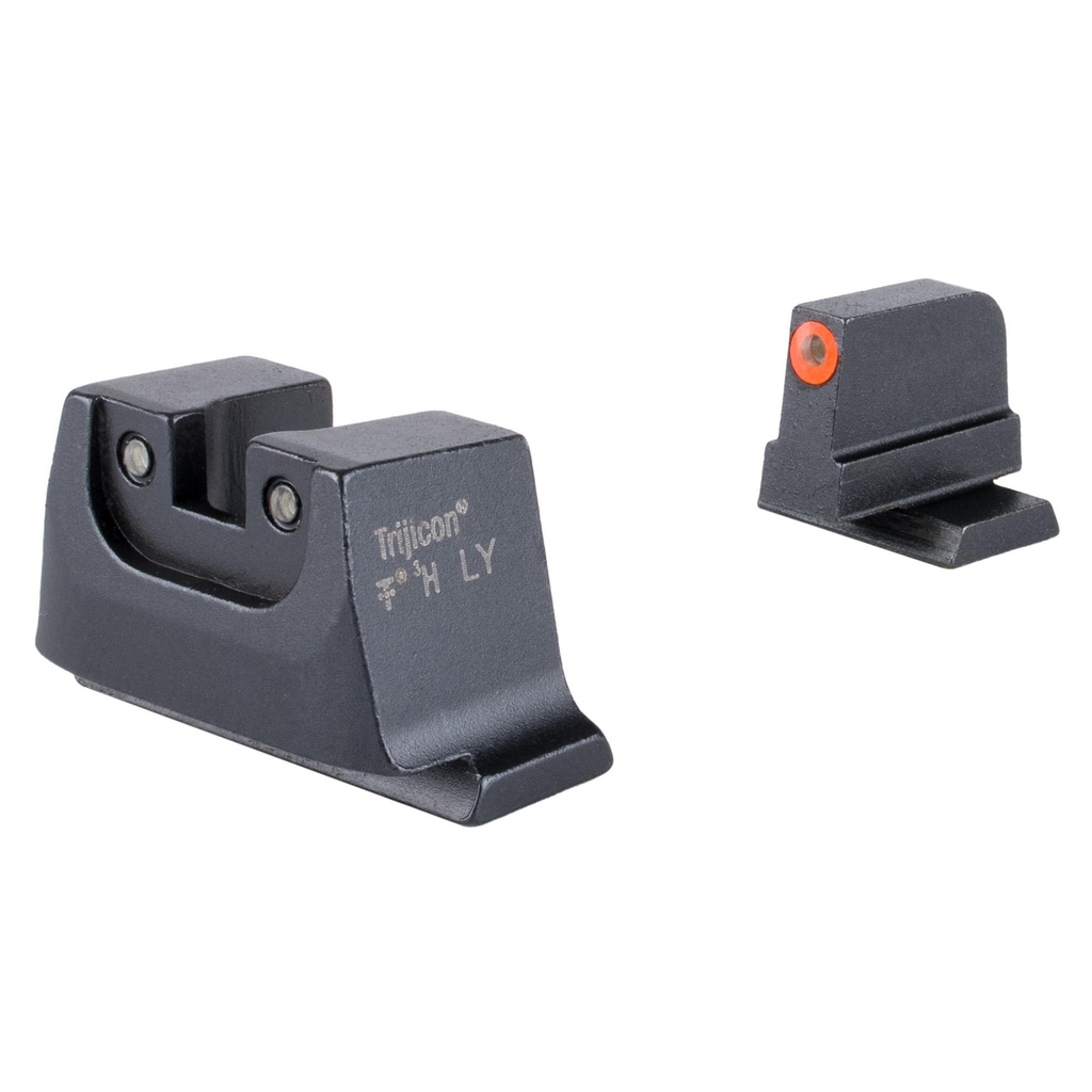 Trijicon Suppressor/Optic Height Night Sights Orange Front with Black Rear & Green Lamps Fits Smith & Wesson M&P C.O.R.E./M&P M2.0 