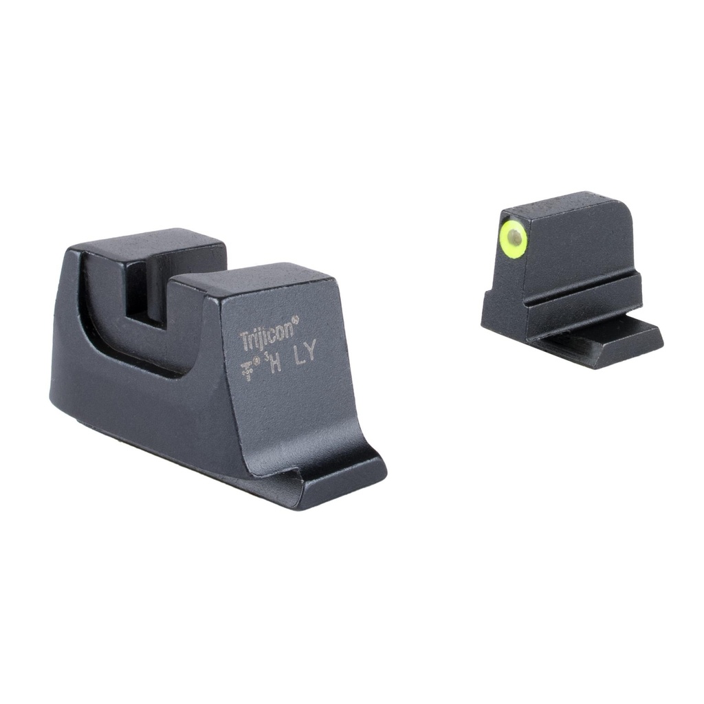 Trijicon Suppressor/Optic Height Night Sights Yellow Front with Metal Rear & Green Lamps Fits Smith & Wesson M&P C.O.R.E./M&P M2.0 