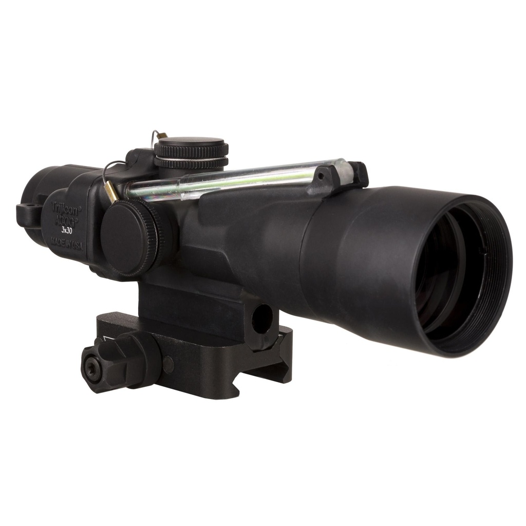 Trijicon ACOG 3X30mm Dual Illuminated Green Crosshair .300BLK/220 Grain Includes Q-LOC Mount Black 