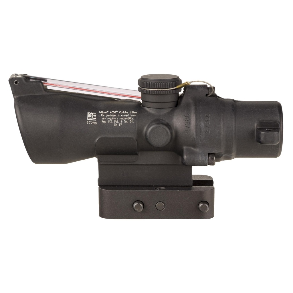 Trijicon ACOG 3X24mm Dual Illuminated Red Horseshoe/Dot 223/55 Grain Includes Q-LOC Mount Black 