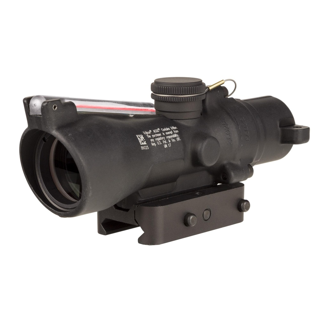 Trijicon ACOG 3X24mm Dual Illuminated Red Horseshoe/Dot 7.62X39/123 Grain Includes Q-LOC Mount Black 