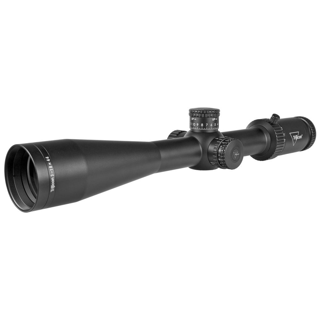 Trijicon Tenmile HX 3-18x44mm First Focal Plane Riflescope with MOA Precision Tree (Red/Green Illumination) 30mm Tube Satin Black, Exposed Elevation Adjuster with Return to Zero Feature 