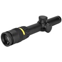 Trijicon AccuPoint 1-4x24mm Riflescope Standard Duplex Crosshair with Green Dot 30mm Tube Black Capped Adjusters 