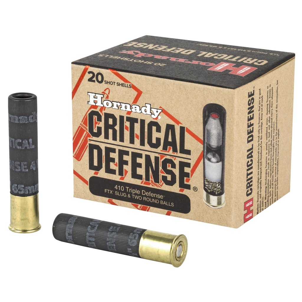 Hornady Critical Defense 410 Gauge 2.5 Defender 20 Round Box 