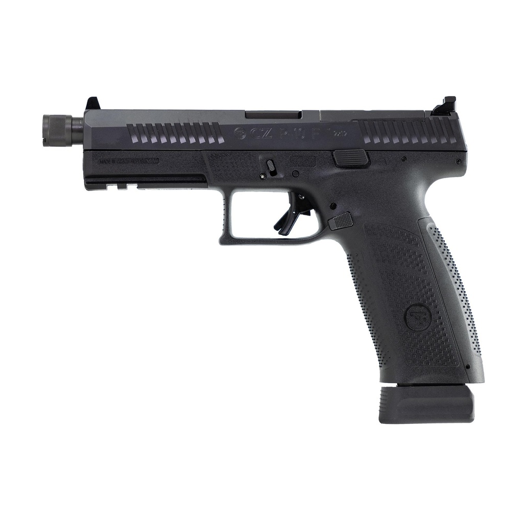 CZ P-10 F Suppressor 9mm 5.1" Threaded Barrel 21Rds 2Mags Black