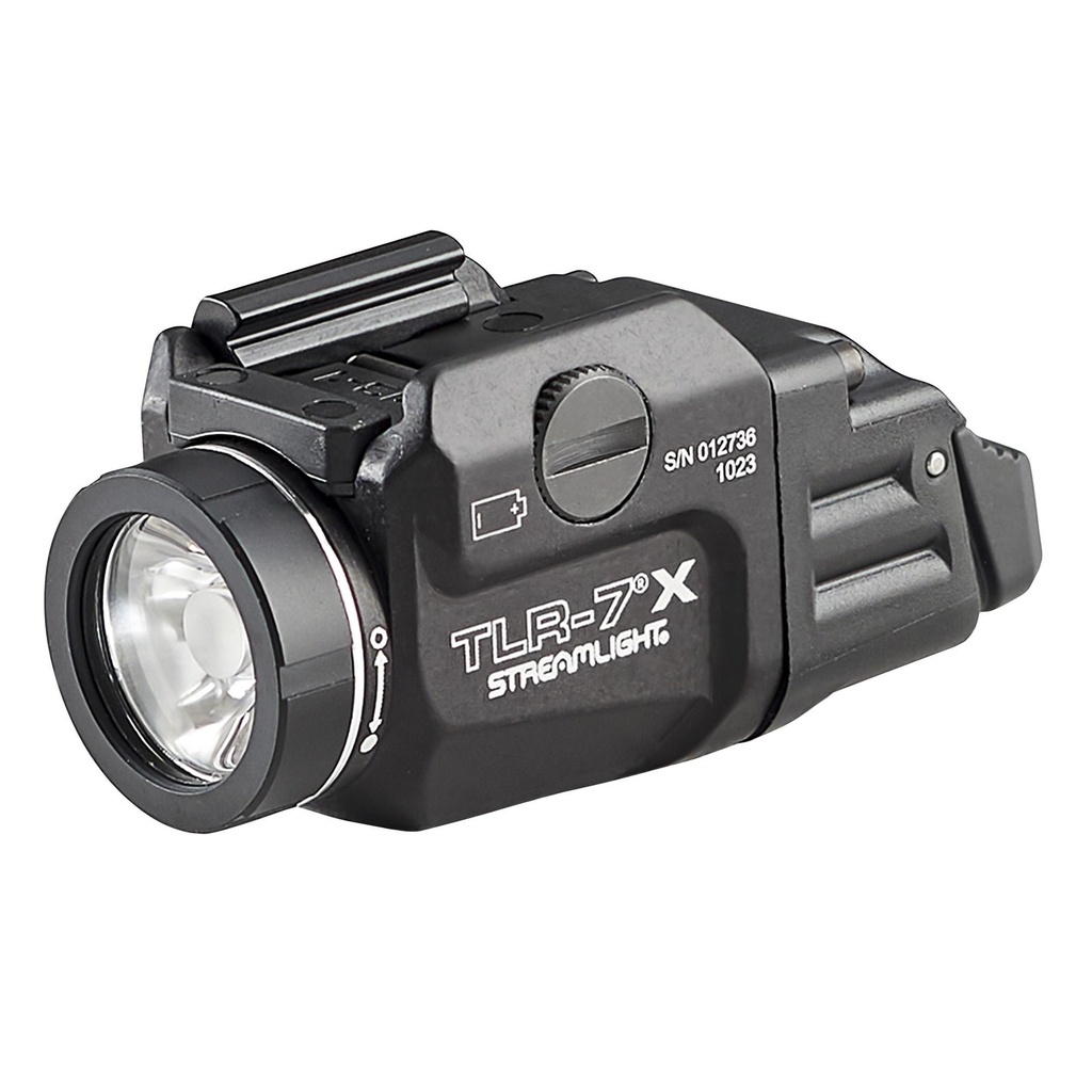 Streamlight TLR-7X 500 Lumens 1 Hour Runtime, Duel Fuel Black Includes High and Low Switch (1) SL-B9 Rechargeable Battery USB Charging Cable 