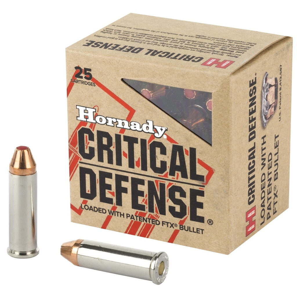 Hornady Critical Defense 38 Special +P 110 Grain Flex Tip 25 Round Box 