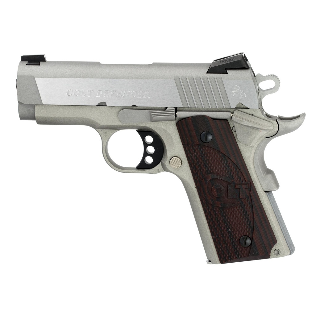 Colt's Manufacturing Defender SS Compact 1911 45 ACP 3" Barrel 7Rds Silver
