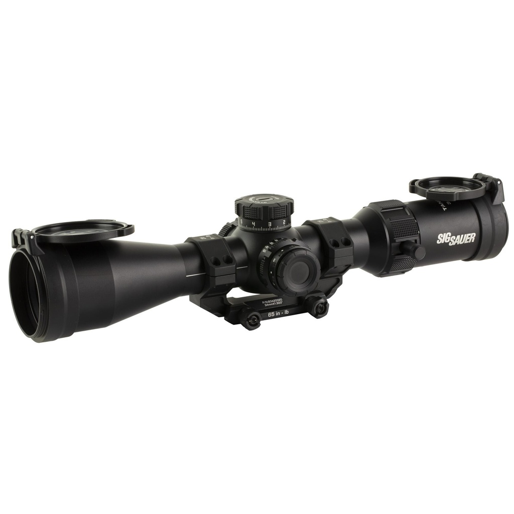 Sig Sauer Tango MSR Rifle Scope 3-18X50mm First Focal Plane MRAD Illuminated Milling 2.0 Reticle 50mm Objective 34mm Main Tube Black 0.1 MRAD Adjustment Included Mount and Flip Lens Covers 