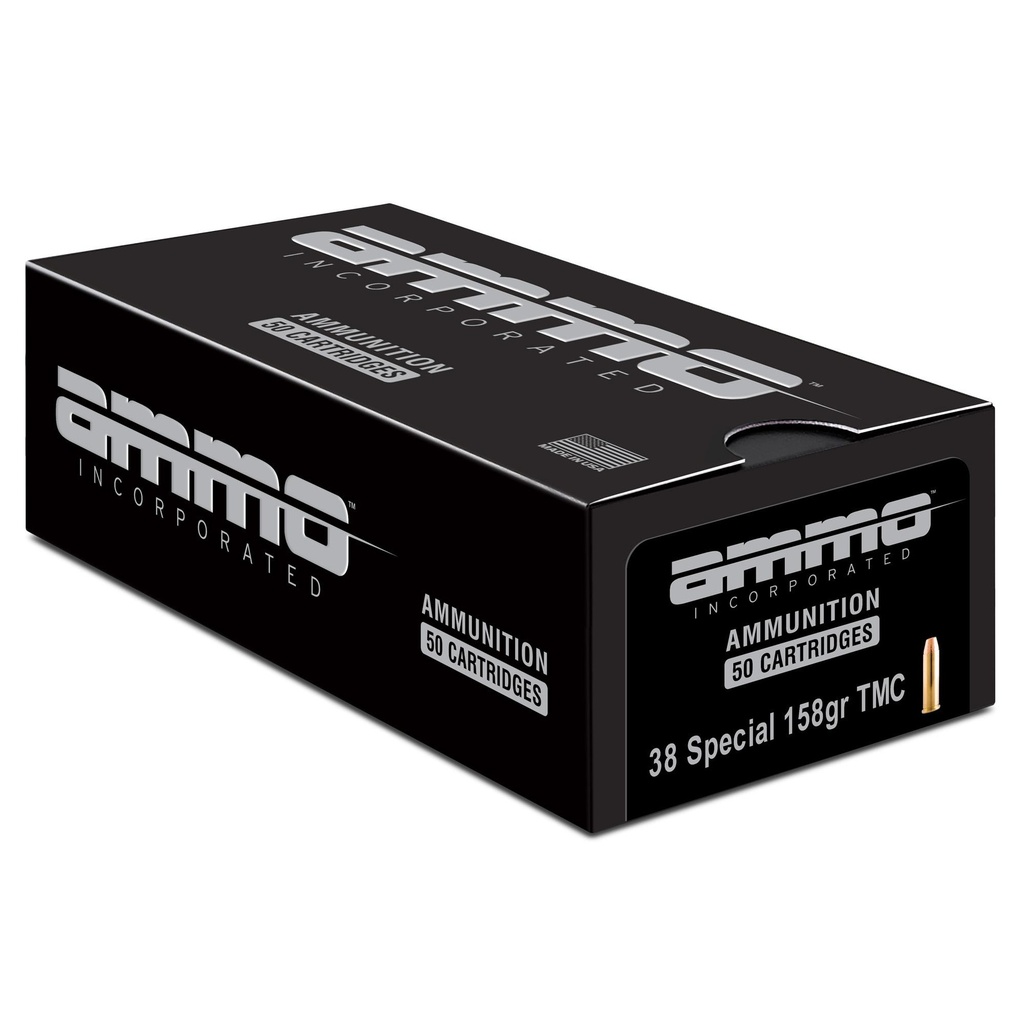 Ammo Inc Signature 38 Special 158 Grain Total Metal Coating 50 Rounds Box 