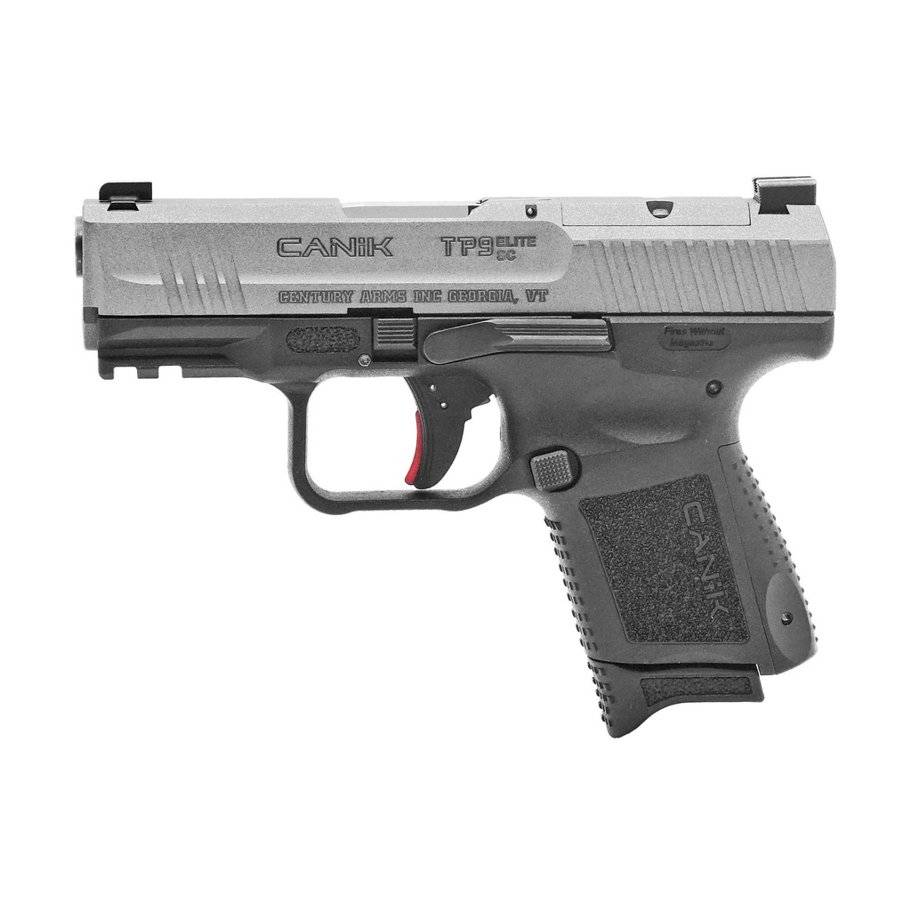 Canik TP9 Elite SC 9mm 3.6" Barrel  (1)12 Rd (1)15 Rd 2Mags Tungsten Gray