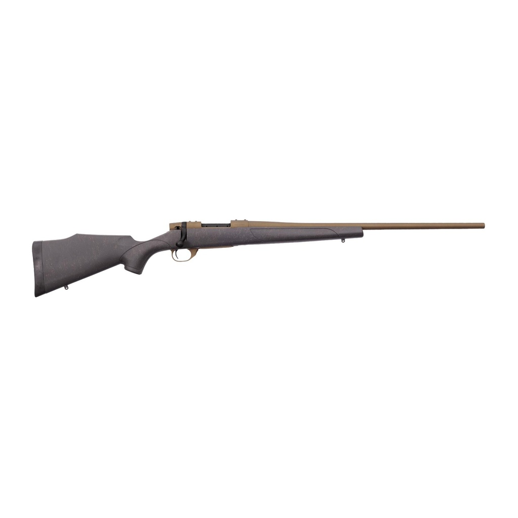 Weatherby Vanguard Weatherguard Bronze 7PRC 24" Threaded Barrel Cerakote Finish Burnt Bronze 3 Round