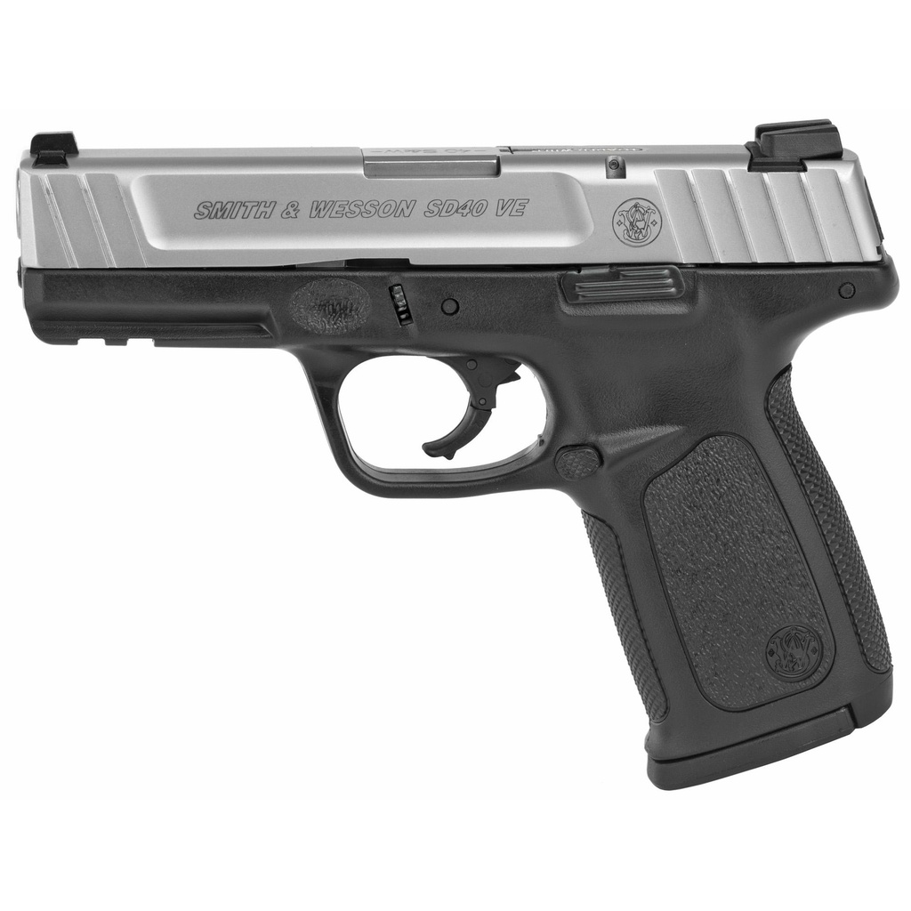 Smith & Wesson SD40VE .40 S&W 4" Black Frame Stainless Slide 10 Round California Compliant