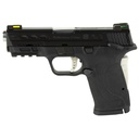 Smith & Wesson M&P9 Shield EZ 9MM 3.8" Ported Barrel Armornite Finish Black Frame with Silver Accents 8 Round