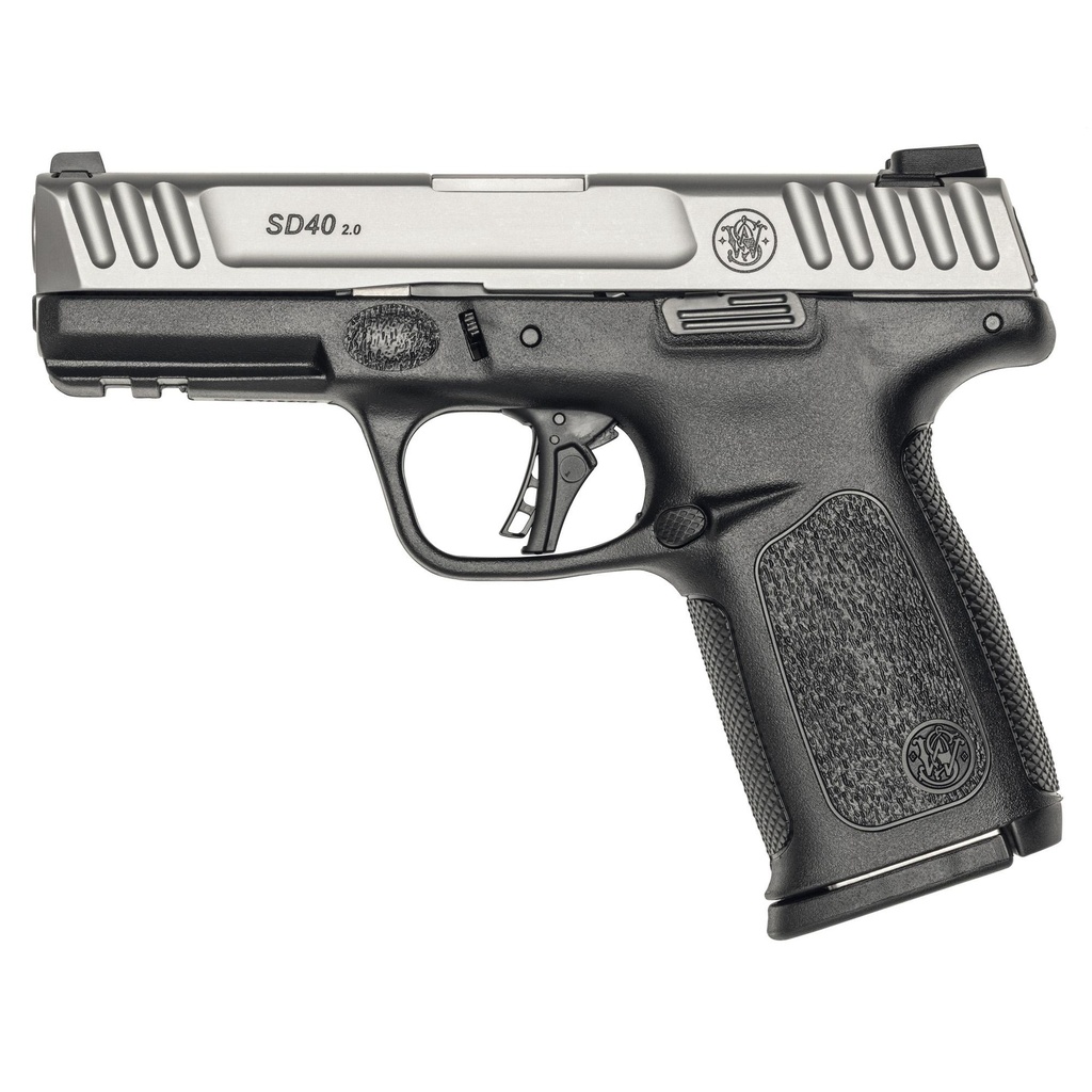 Smith & Wesson SD40 2.0 .40 S&W 4" Black Frame with Silver Slide 10 Round